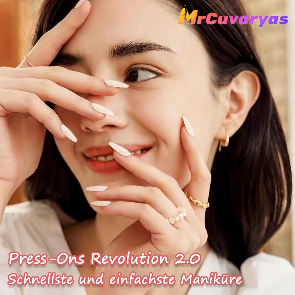 Set de unghii false - 240 de bucăți, unghii false franțuzești, pentru lipit - Design gradient alb roz, unghii artificiale, acoperire completă, gel moale, naturale și confortabile la purtare (migdală roz)