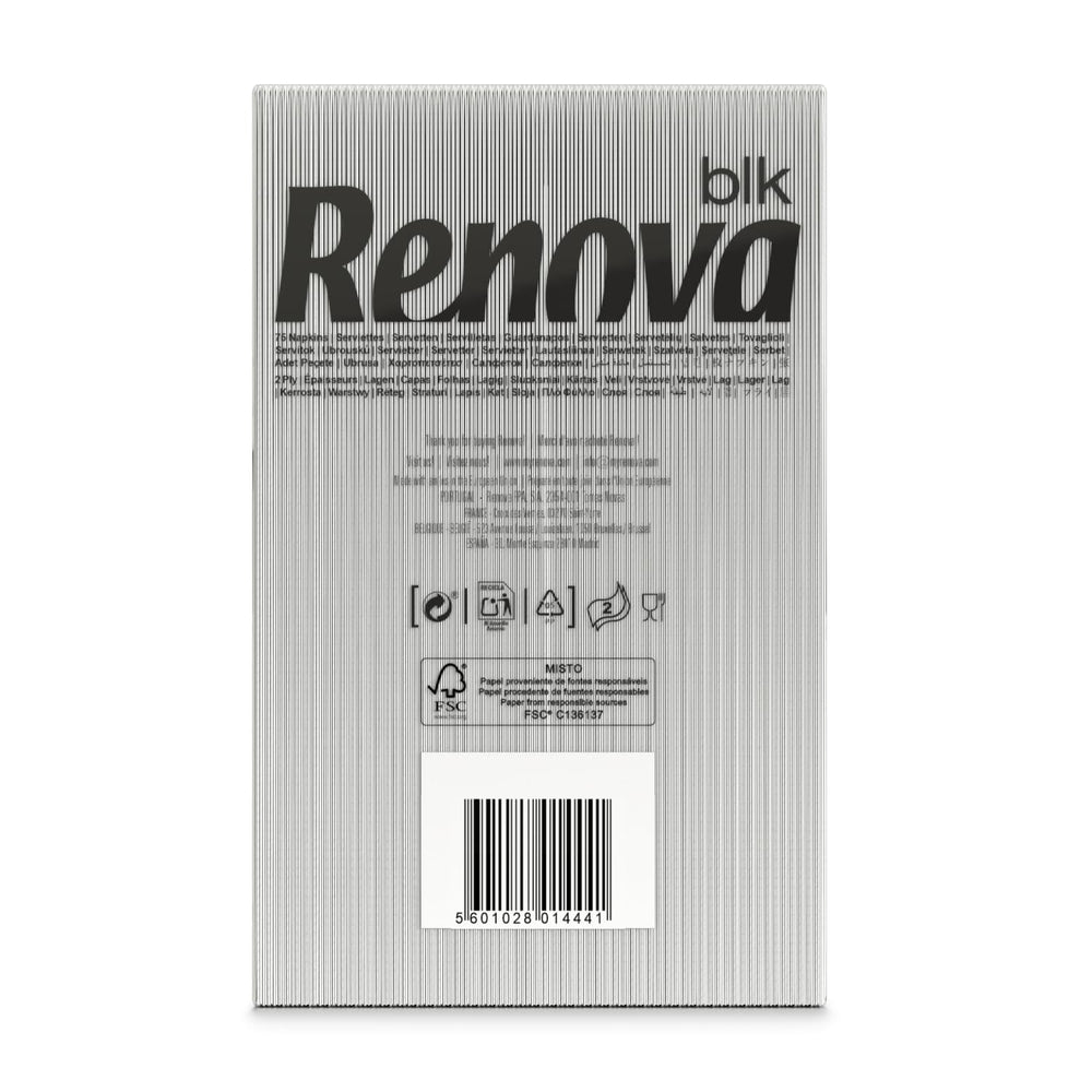 Grandes serviettes en papier blanc Renova, 75 serviettes