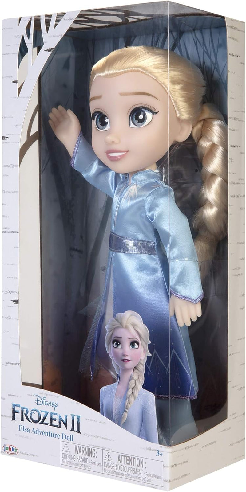 Disney Frozen 2 Elsa Travel Doll, poupée de 35 cm avec une robe inspirée du film culte, des bottes et de longs cheveux tressés pour plus de plaisir de jeu, pour les filles de 3 ans et plus