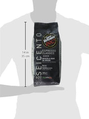 Vergnano Classico 600, Espresso en grains entiers, torréfaction foncée, 1000 g
