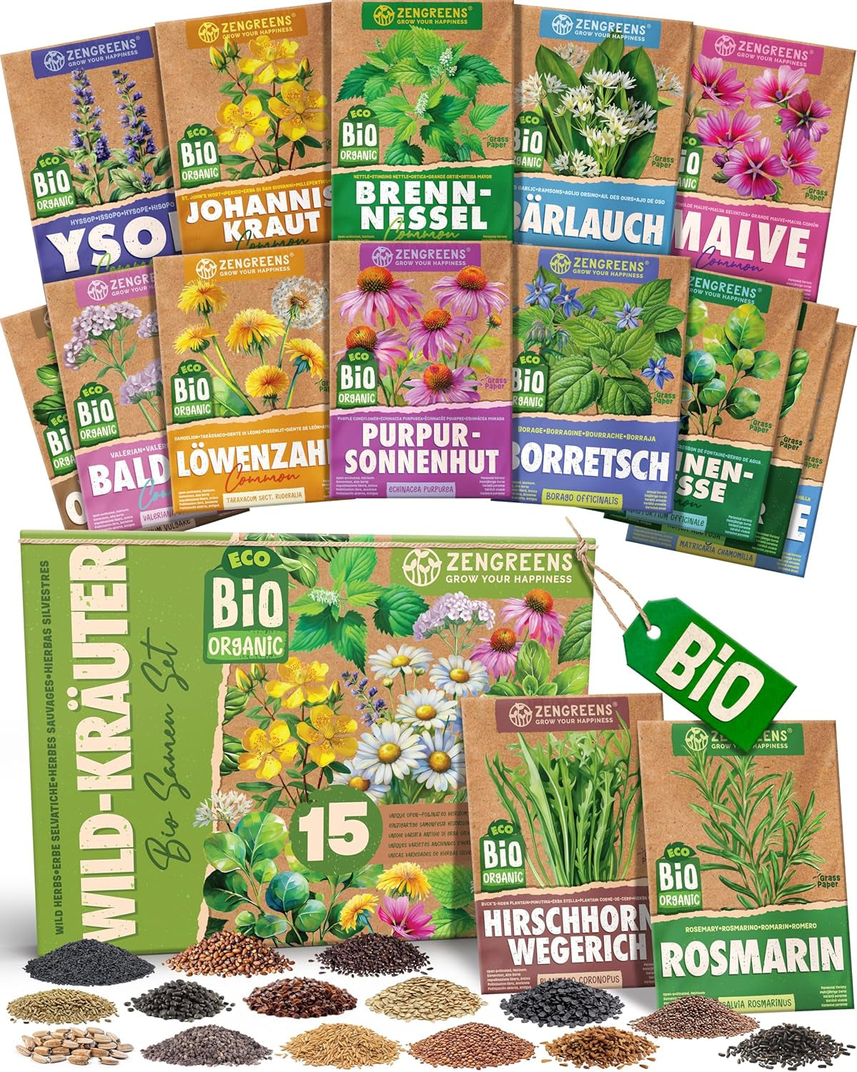 Graines de tomates biologiques dans un ensemble de 10 à 10 graines de tomates pour une culture facile dans le jardin, le balcon ou le parterre surélevé - Graines de plantes - Semis