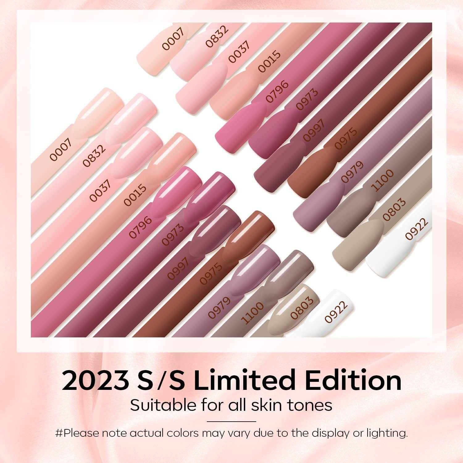 Modelones Ensemble de Vernis à Ongles Gel 35 Pièces, Ensemble de Vernis à Ongles UV avec Lampe 48W, Ensemble de Vernis à Ongles Gel Nude Marron Blanc Rose, Ensemble de Vernis à Ongles Gel UV avec Top Coat Base Nail Studio Set