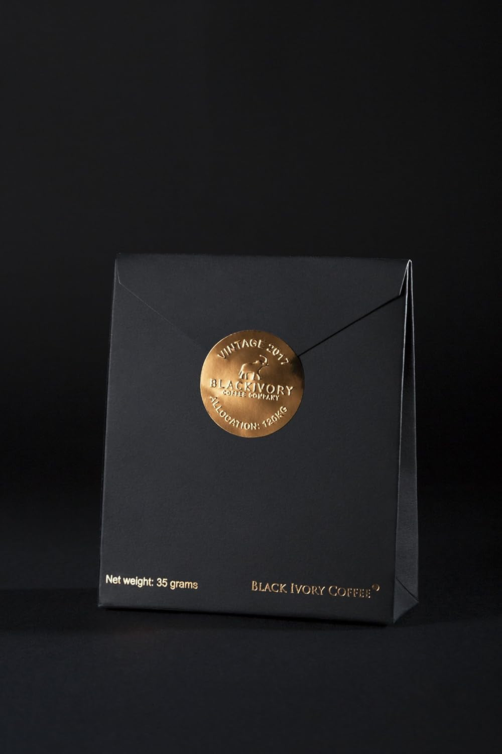 Café Black Ivory - 35 grammes de grains de café, grains entiers, non torréfiés, sans arômes ajoutés, 1 pièce