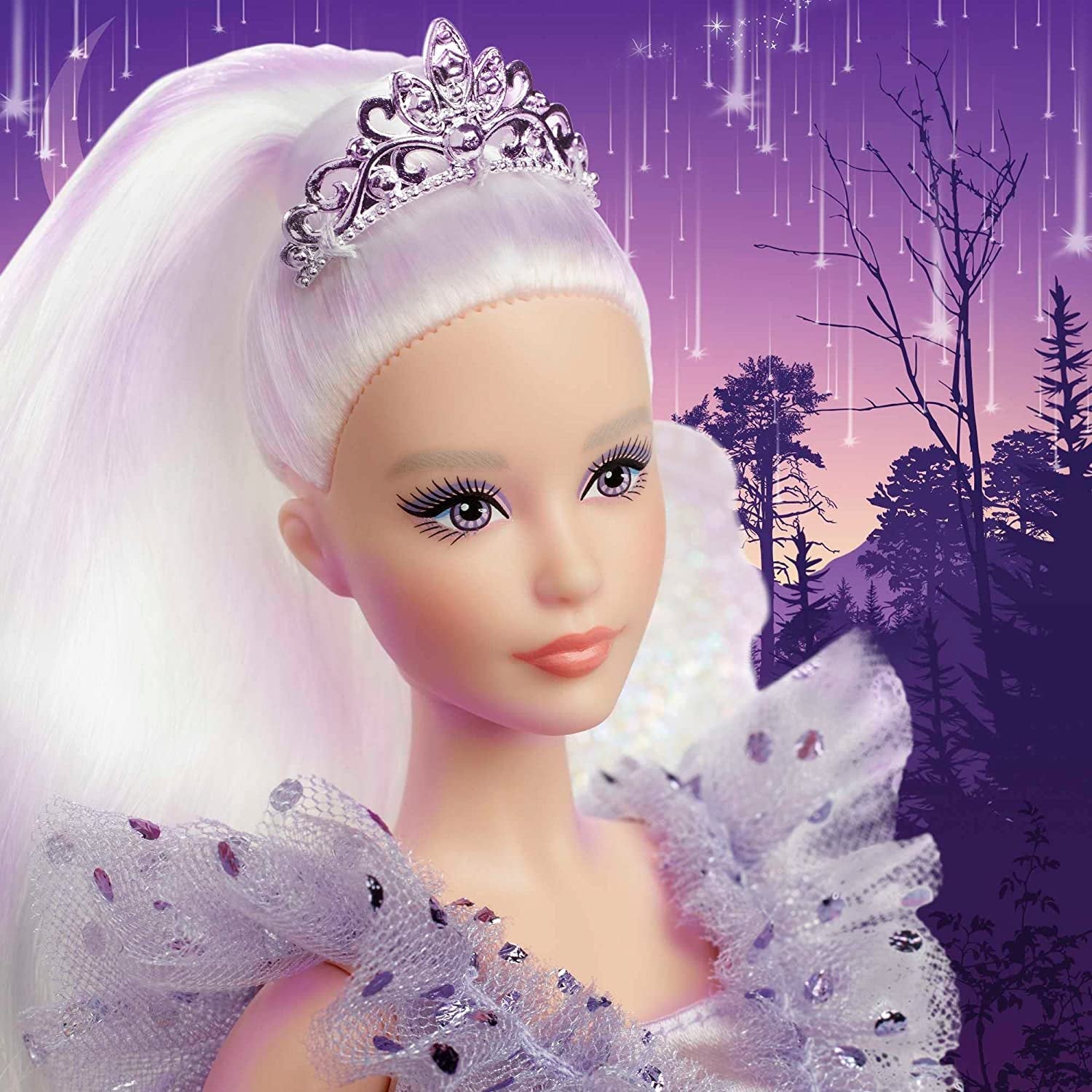 Barbie Signature Tooth Fairy Doll, păpușă de colecție cu aripi de zână, baghetă magică și pungă de monede, cadou pentru copii 6+, JCW43 Papusi Naty Shop