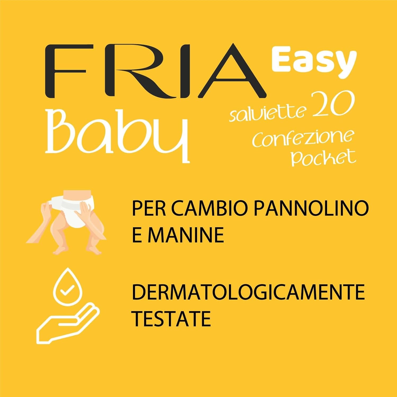 Easy Baby Lingettes humides à l'aloe vera et à l'extrait de miel hydratantes pour la peau, testées dermatologiquement, paquet de 20 lingettes