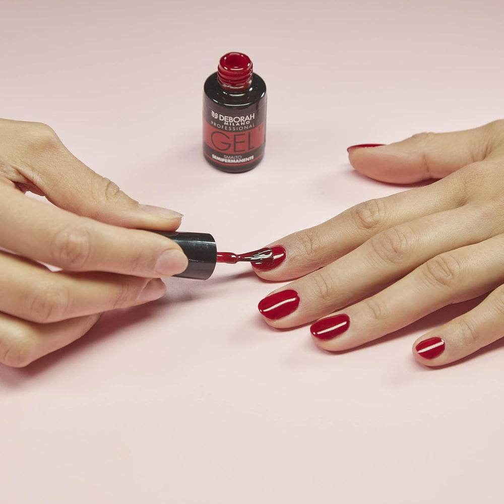Vernis à ongles professionnel Milano, semi-permanent, Nr. 32 Rose Crepe, effet repulpant, long, intense et brillant, 4,5 ml