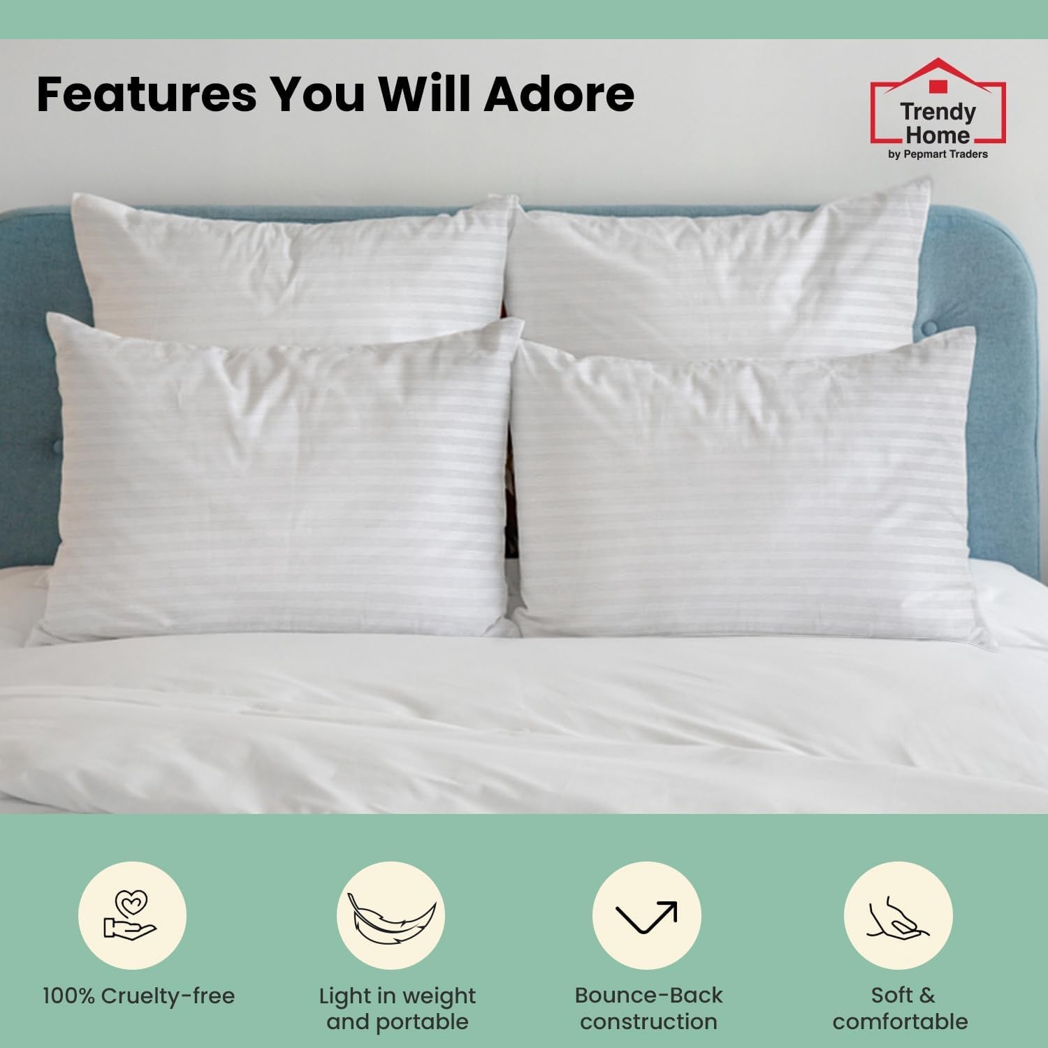 Coussin décoratif tendance pour la maison, soutien lombaire hypoallergénique, pour la maison, l'extérieur, le canapé, lavable en machine, 12 "x 20"