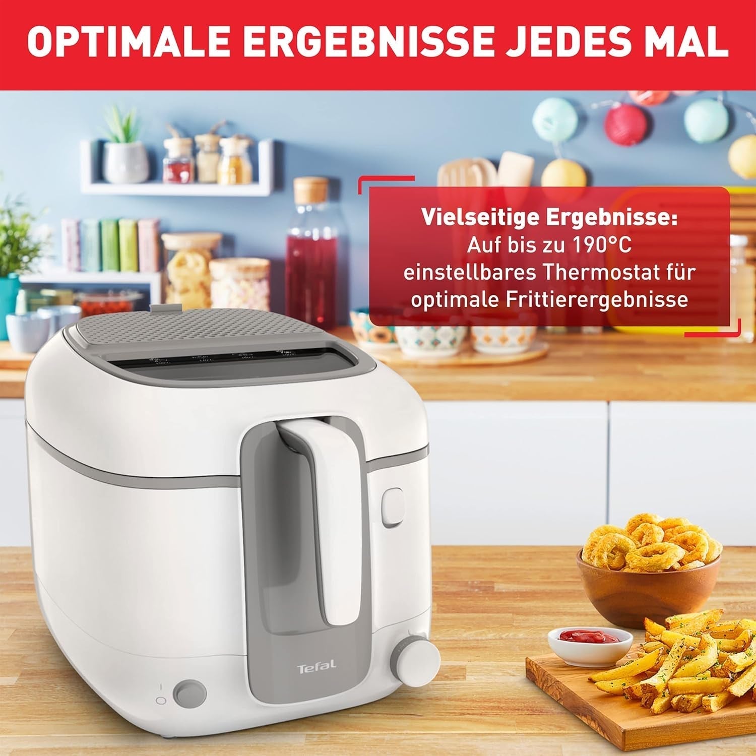 Friteuse Tefal Super Uno Access, capacité 2,2 L, pièces lavables au lave-vaisselle, filtre à odeurs Electroménager Naty Shop