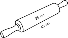 Rouleau à pâtisserie en bois Tescoma Delicia, 25 x 6 cm