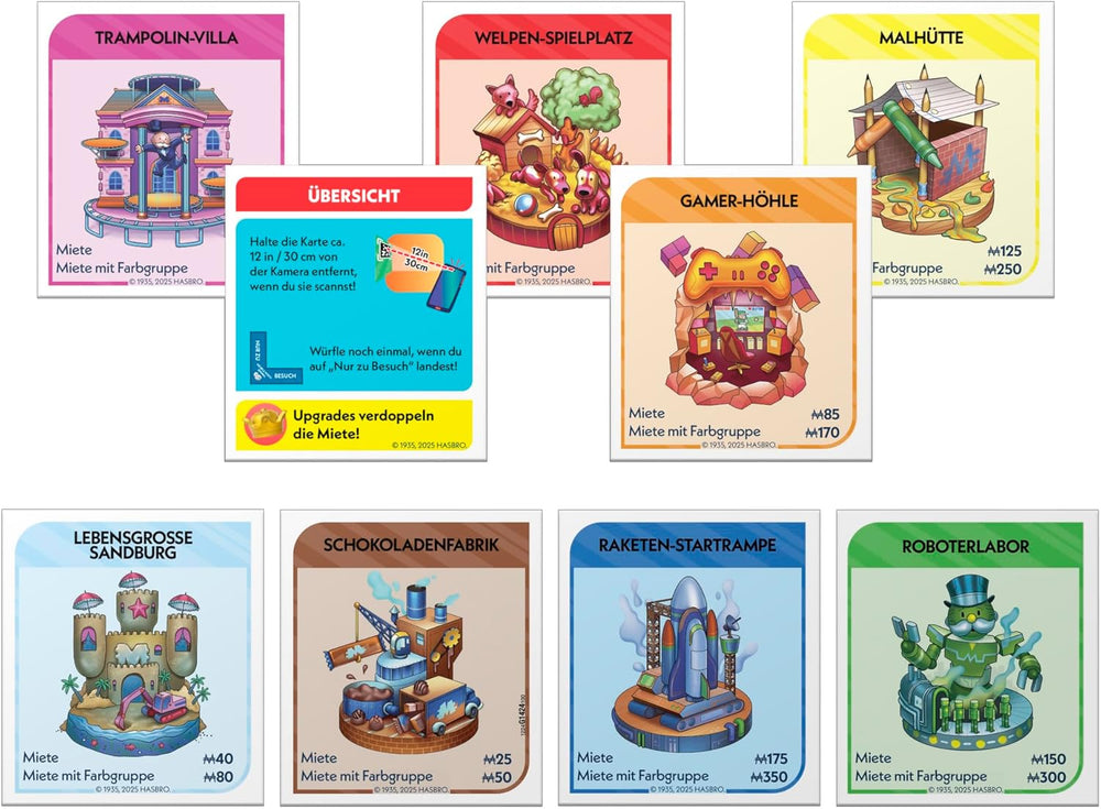 Monopoly Board Game App Banking - Version allemande, version moderne du jeu électronique classique pour les enfants à partir de 8 ans, pour 2 à 6 joueurs