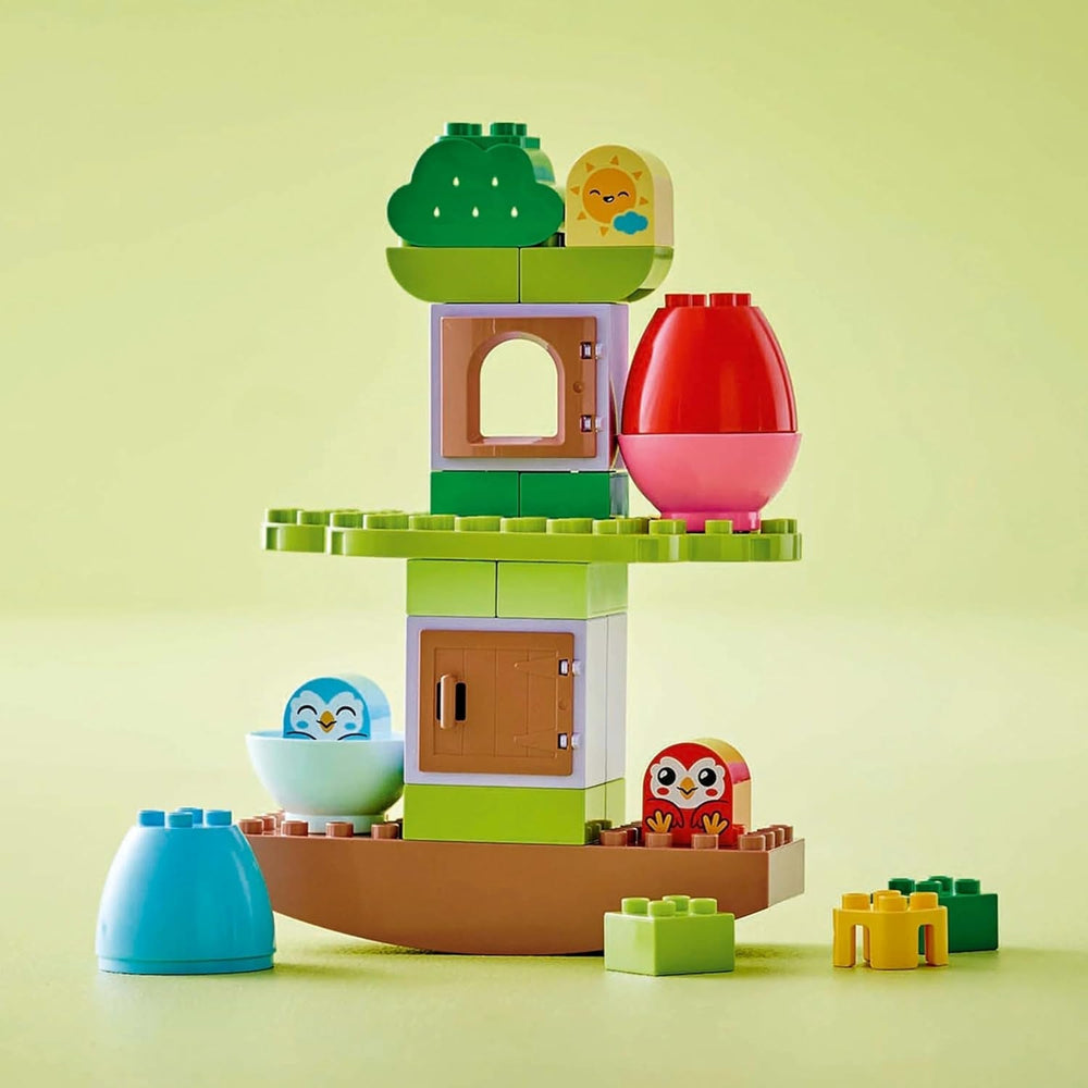 Arbre LEGO DUPLO à équilibrer et à empiler, jouet de développement, jeu de construction pour enfants à partir de 18 mois, jouet créatif pour enfants, jouet éducatif avec 2 oiseaux jouets 10440 Jeux de construction Besuche den LEGO-Store