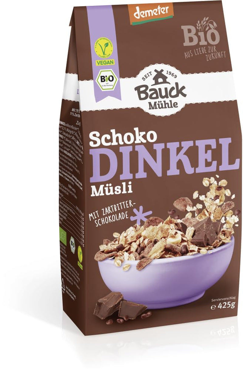 Bauck HOF Dinkelmüsli Schokozart, 425G (1Er Pack) Céréales Naty Shop 12 X 425 Gr