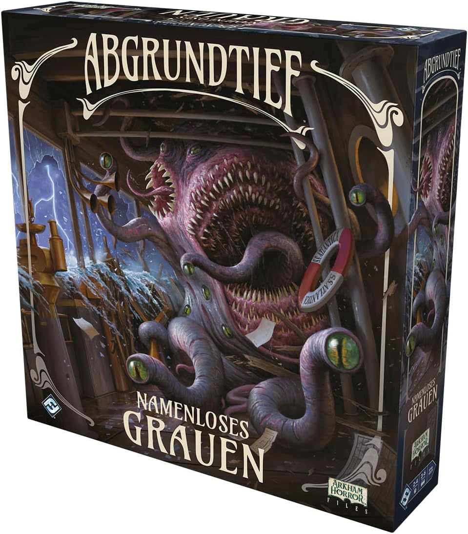 Fantasy Flight Games, Abyss – Horreur sans nom, extension, jeu expert, jeu de stratégie, 3-6 joueurs, à partir de 14 ans, 120-240 minutes, allemand, multicolore, coloré