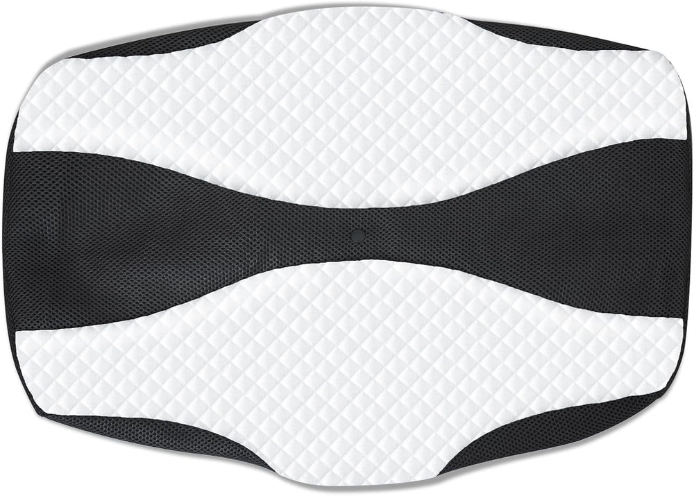 SAHEYER pernă ortopedică pernă de susținere a gâtului pernă pentru cap, pernă ergonomică pentru gât pernă pentru dormit lateral 60 X 40 X 13/11 cm pernă din spumă cu memorie pentru dormit lateral, spate și stomac Perne ortopedice cervicale Naty Shop Husă de pernă neagră