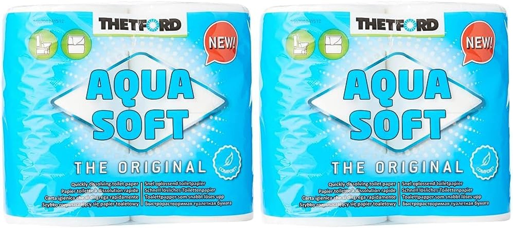 Papier toilette Aqua doux papier toilette Portable 4 rouleaux/bouteilles toilettes de Camping papier toilette de Camping en plein air