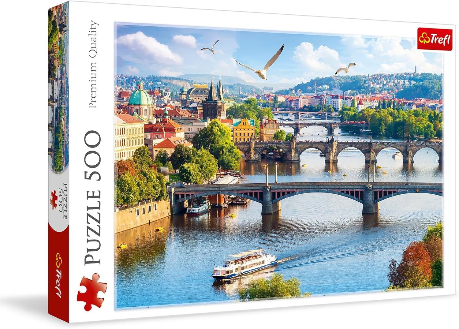 Trefl, Puzzle, Prague, République tchèque, 500 pièces, Qualité premium, Pour adultes et enfants de plus de 10 ans Puzzle Naty Shop Multicolore