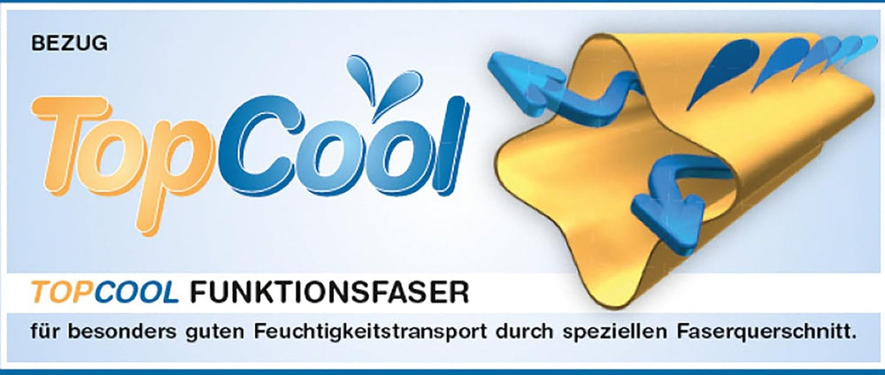 Oreiller Traumnacht Topcool, Avec fibres fonctionnelles respirantes, 80 X 80 Cm, certifié Oeko-Tex, Produit conformément à la norme de qualité allemande Oreillers standard Naty Shop