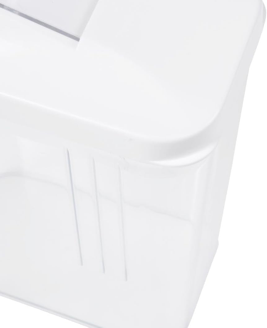 boîte verseuse keeeper pour produits secs, couvercle doseur réglable en continu, plastique, 500 ml, 8 x 4,5 x 15 cm, Paola, blanc Boîtes de conservation alimentaire Naty Shop