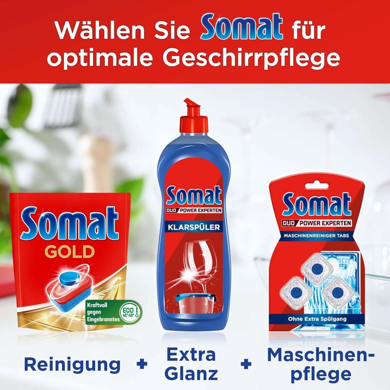 Somat Gold file pentru mașina de spălat vase (105 file) Detergenti Bucatarie Naty Shop