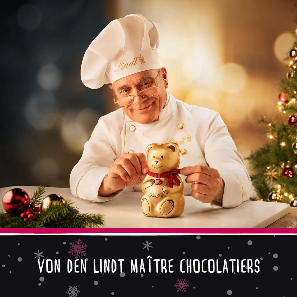Chocolat Lindt | BONJOUR Mini Père Noël | 50g | 5 Mini Moși Moși (10g chacun) de chocolat au lait fin | Figurines de Noël en chocolat pour petits et grands