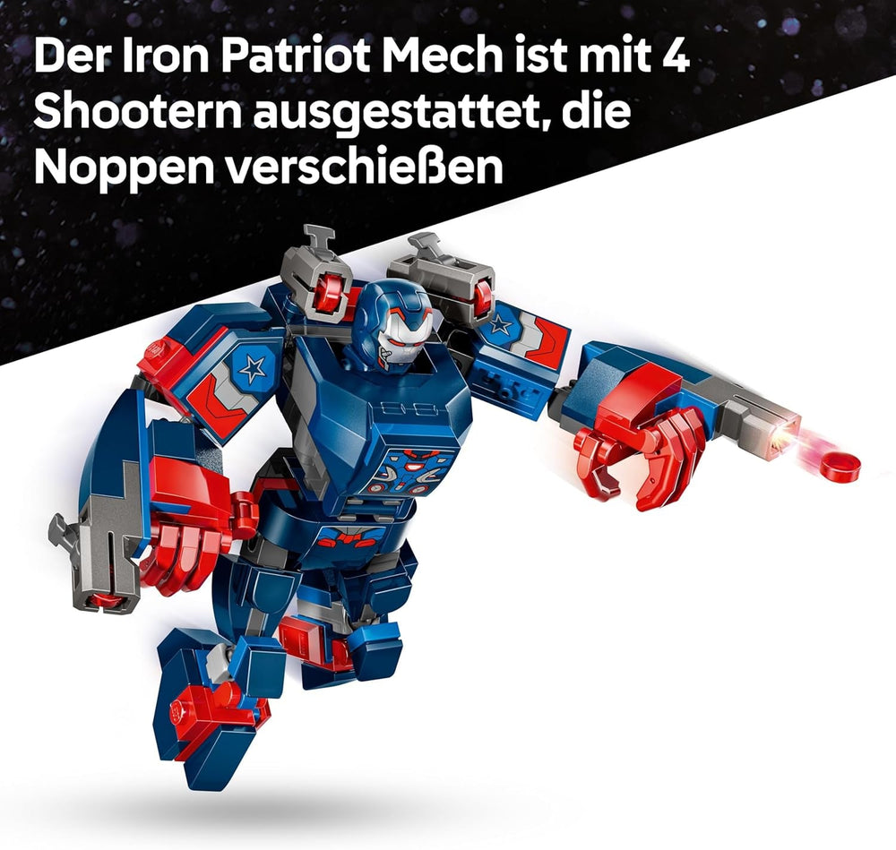 LEGO ǀ Marvel Avengers: Endgame Thor vs. Chitauri Bauset - Superhelden Action mit dem Iron Patriot Mech und 7 Minifiguren - Geschenk für Jungen und Mädchen ab 8 Jahren - 76322