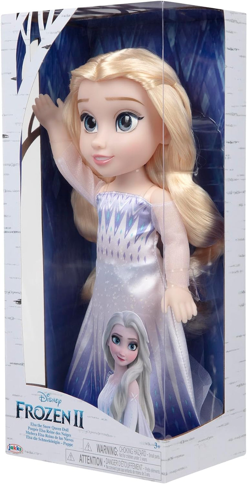 Poupée Disney La Reine des Neiges 2 ELSA La Reine des Neiges - Poupée mobile de 35 cm de haut, vêtue d'une robe tendance emblématique et de longs cheveux flottants pour un plaisir de jeu supplémentaire, pour les filles de 3 ans et plus, 214894 Naty Shop Dolls