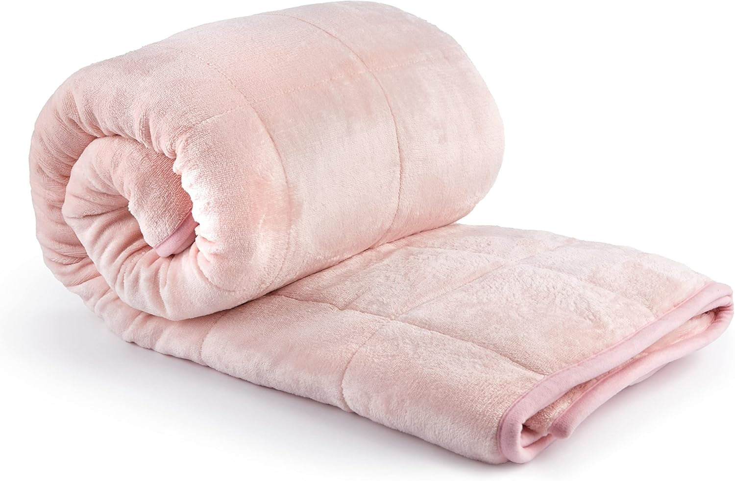 Couverture Sherpa lestée Emma Barclay, 127 x 152 cm, rose poudré Emma Barclay Lits et couvertures