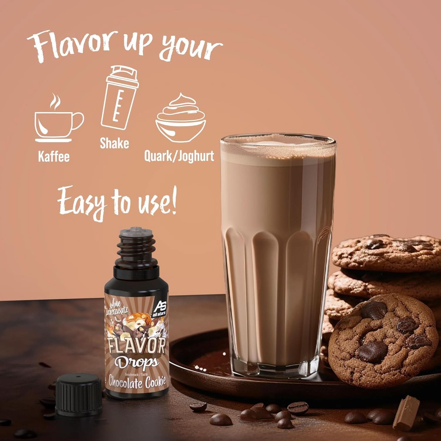 ALL STARS Flavor Drops, Gouttes aromatisées sans sucre ajouté et sans calories - Douceur et saveur pour l'alimentation, 30 ml Édulcorants Naty Shop