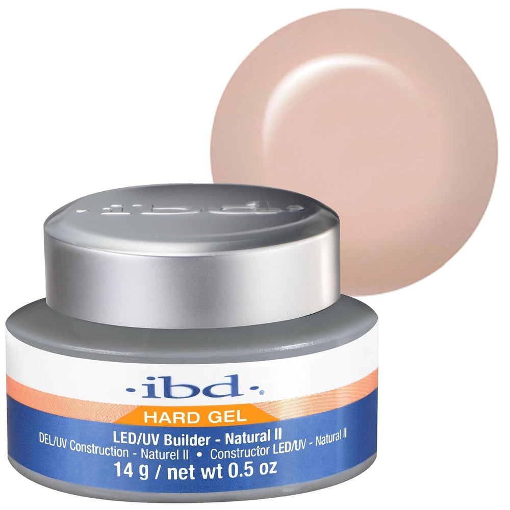 Gel dur IBD – Gel de construction LED/UV Rose II, 1 paquet (1 x 56 g) – Fabriqué aux États-Unis – Construction des ongles à la maison – Pas de rendez-vous ni de salons de manucure bruyants