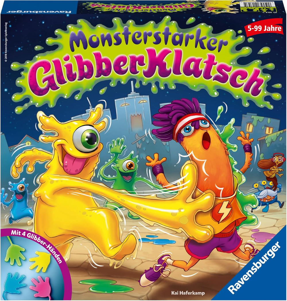 Ravensburger Monster Strong Slime Slap Jeu pour enfants, jeu de fête et de famille pour enfants et adultes, 2 à 4 joueurs, à partir de 5 ans