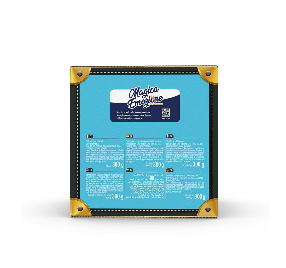 Caffè Borbone Gold-Kaffeemischung - 50 Kapseln - Compatible avec Kaffeemaschinen der Marke Bialetti®*