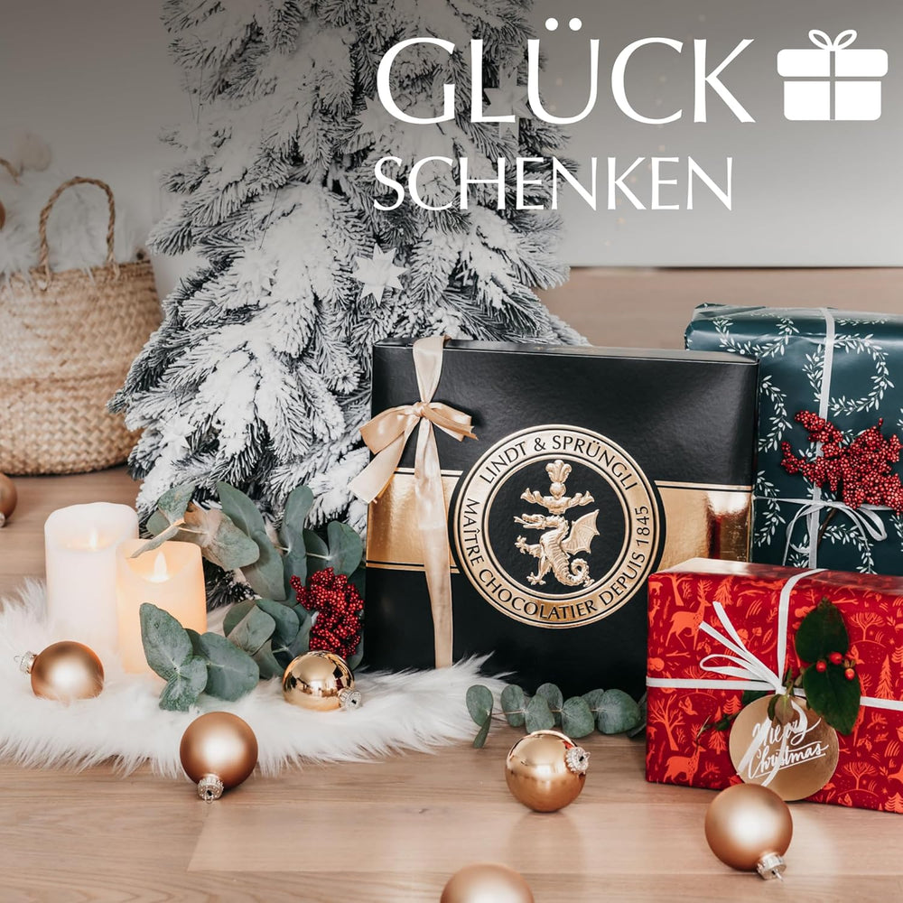 Ensemble de chocolat noir Lindt | 847g | Coffret de 6 spécialités de chocolat noir Lindt (barres, LINDOR, pralines) du mi-sucré à extra noir | Colis en vrac | Cadeau chocolat