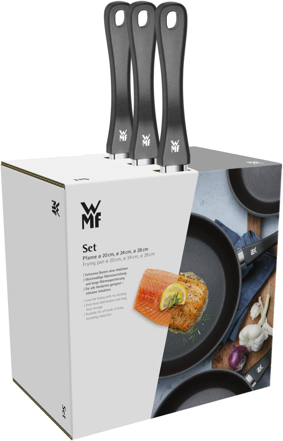 WMF Devil, induction, acier inoxydable recouvert de Cromargan, poignée en plastique Casseroles et poêles Naty Shop