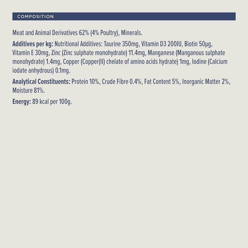 Lifelong by Amazon Katzenfutter, nass, Pastete mit Geflügel, 100 g, 16 pièces