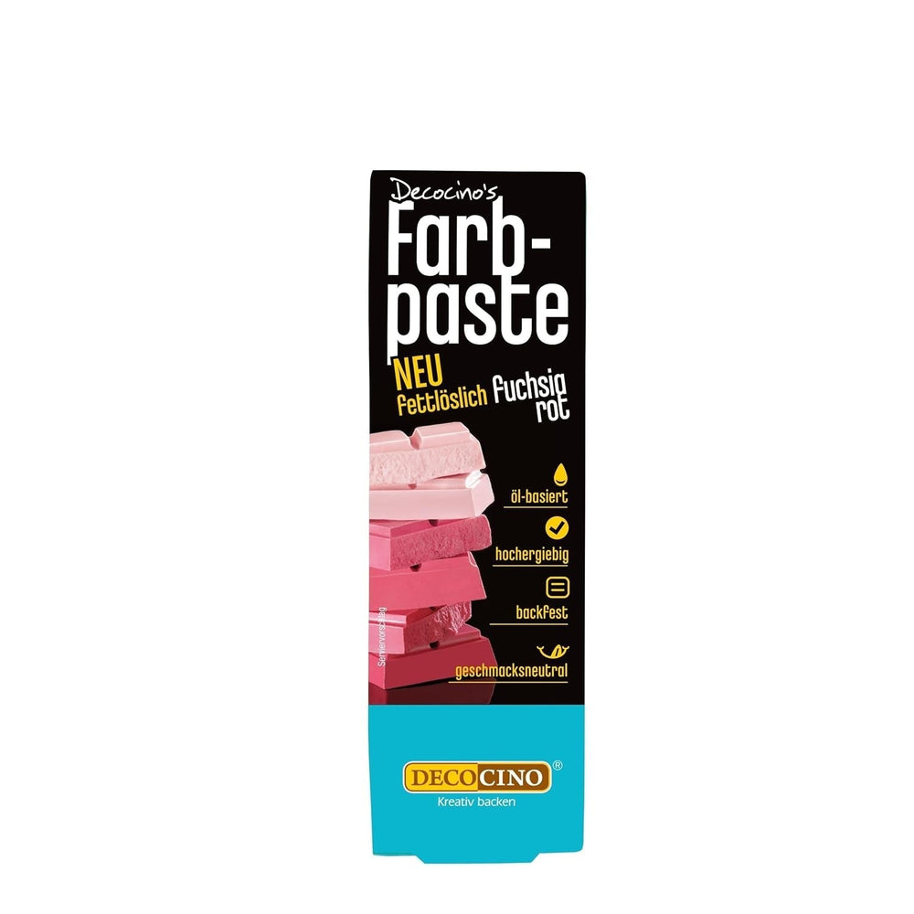 DECOCINO Pastă colorantă liposolubilă galbenă - 15 g - Colorant alimentar pe bază de ulei, ideal pentru colorarea ciocolatei, cremei de unt, fondantei sau aluatului de prăjituri