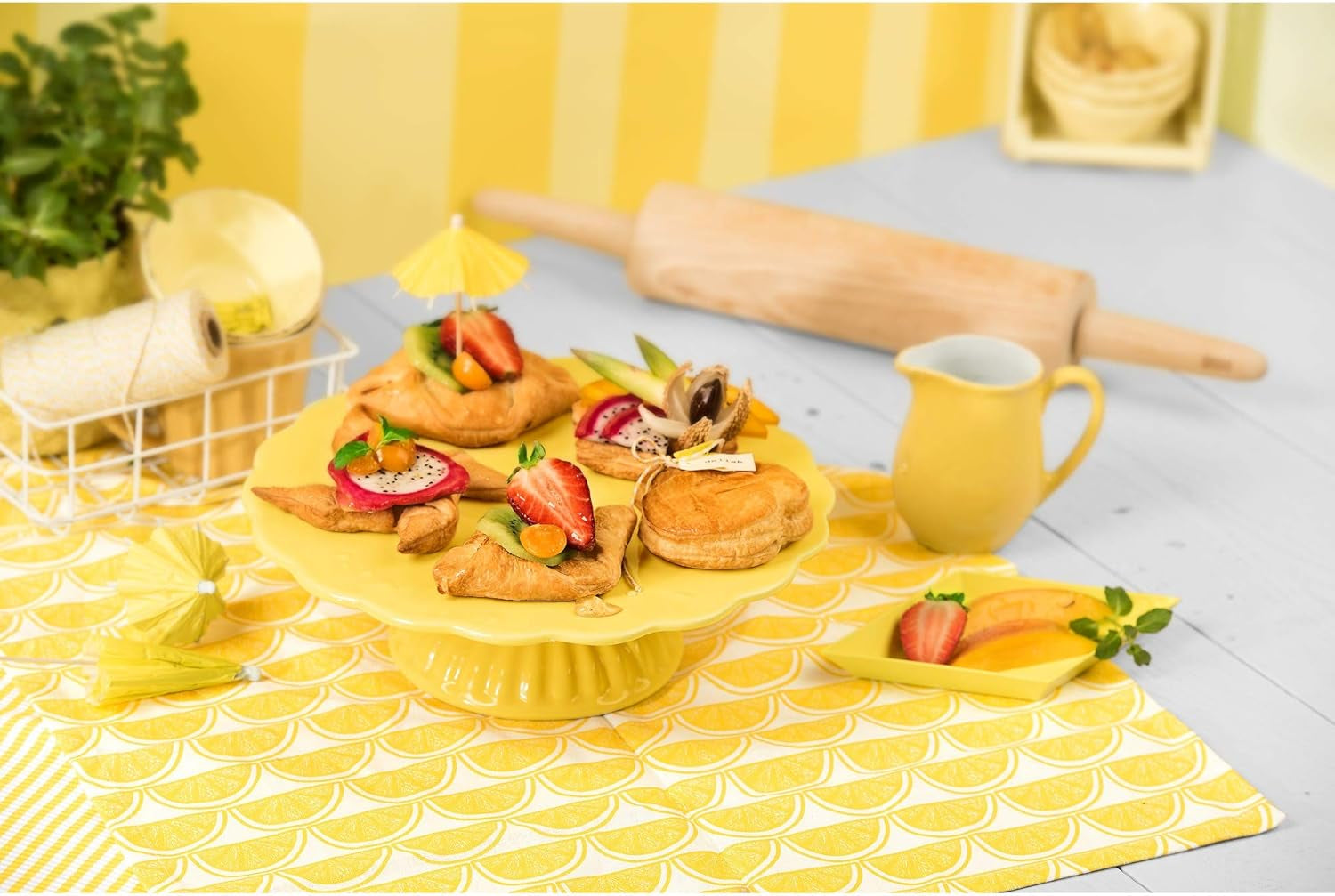 Original Kaiser Rouleau à pâtisserie classique 47 x 6,5 cm, rouleau à pâte, rouleau à pâtisserie, bois de hêtre, roulement lisse, large surface de roulement, beige