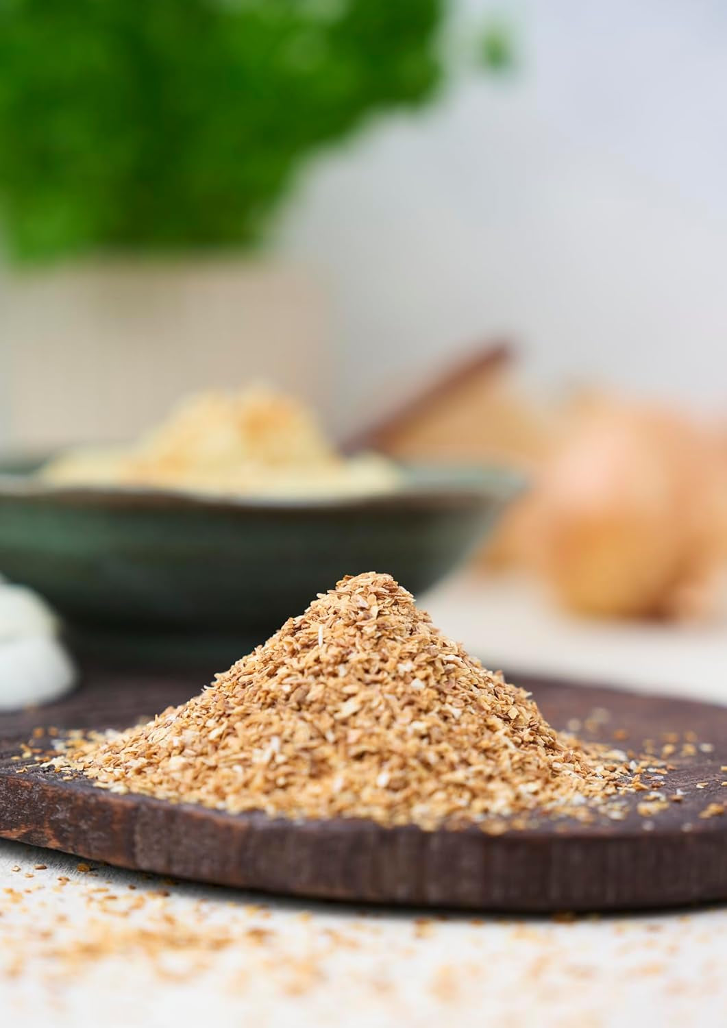 Fuchs Gewürze - Zwiebel getostat - Zwiebeln für Dips, Schmorgerichte oder Hamburger finement haché - Ingrédients naturels - 55 g dans une dose wiederverwendbarer, recyclebarer