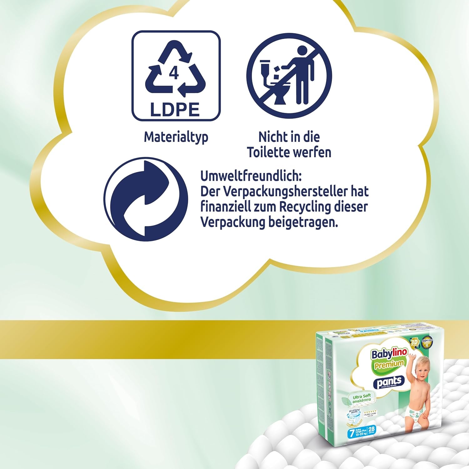 Pantalon Premium, taille 7, filtre ultra doux, XL Plus (15-25 kg), 28 pièces