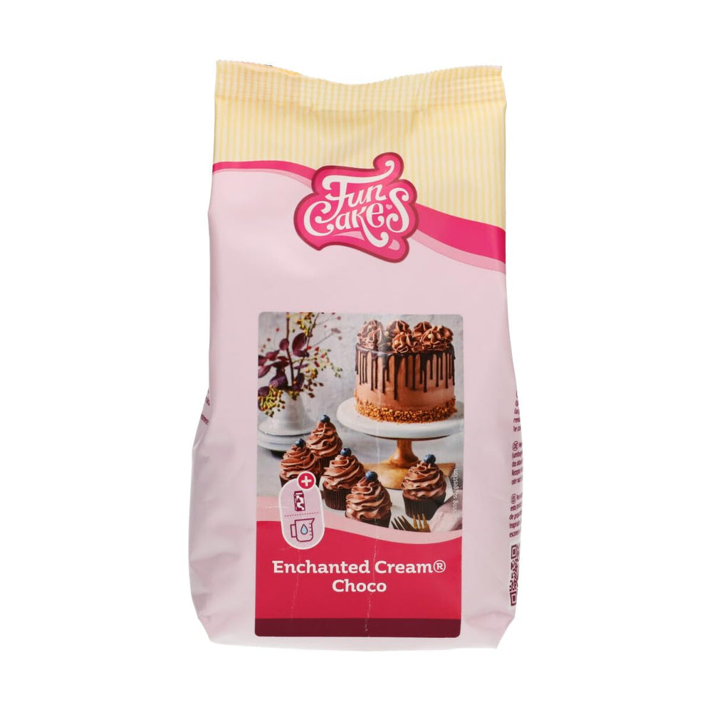 Funcakes Mix Für Enchanted Cream® : Einfach Zu Berübenende, Sehr Leichte Und Fauschige Schneeweiße Creme, Perfekt Zum Füllen Und Abdecken Von Kuchen Ouer Als Belag Für Cupcakes, Halal., 900 G Mélange pour la pâtisserie et la cuisson Naty Shop 450 G Schokolade