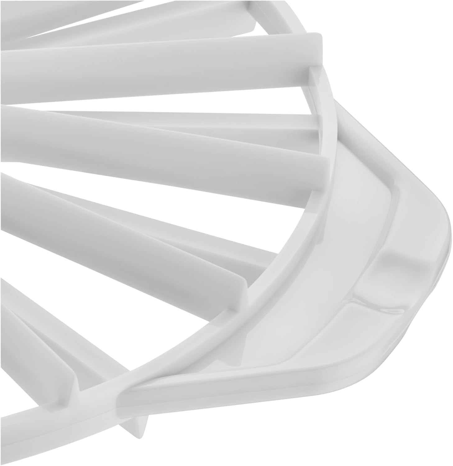 Séparateur de gâteau en plastique classique Kaiser original 31,5 cm Séparateur de gâteau pour 14 ou 16 tranches égales Séparateur de gâteau double face blanc