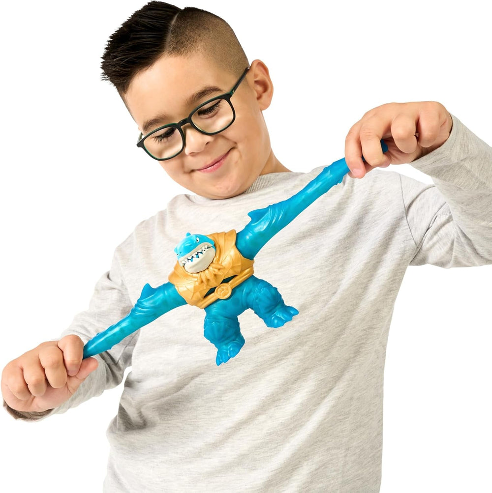 Heroes of Goo Jit To Deep GOO Sea Hero Pack avec Thrash. Figurine articulée super élastique et extensible avec remplissage spécial de slime et mâchoire mobile Figurines Naty Shop