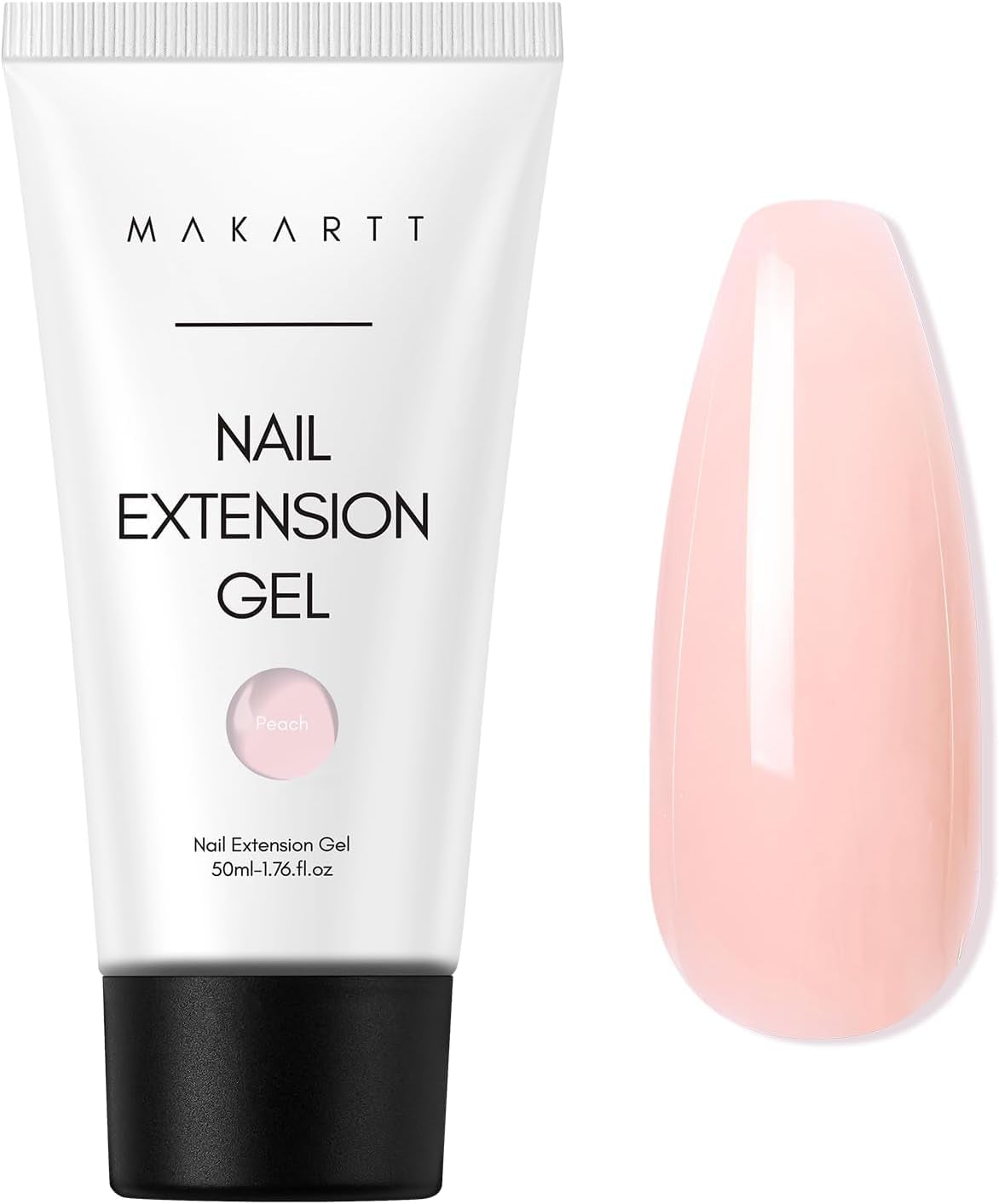 Makartt Poly Nail Extension Gel - 50 ML Extension Builder Acrylique Poly Nail Aufbaugel Extender Gel pour Gel Nägel pour Nagelverlängerung, Nagelstärkung, Nail Art Décoration(Transparent)