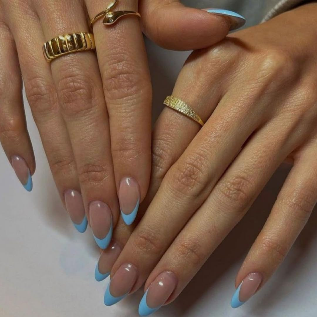 Longs conseils français colle à paillettes d'or sur les ongles longs carrés paillettes pointe française faux ongles ensemble ongles artificiels carrés pour les femmes 24 pièces
