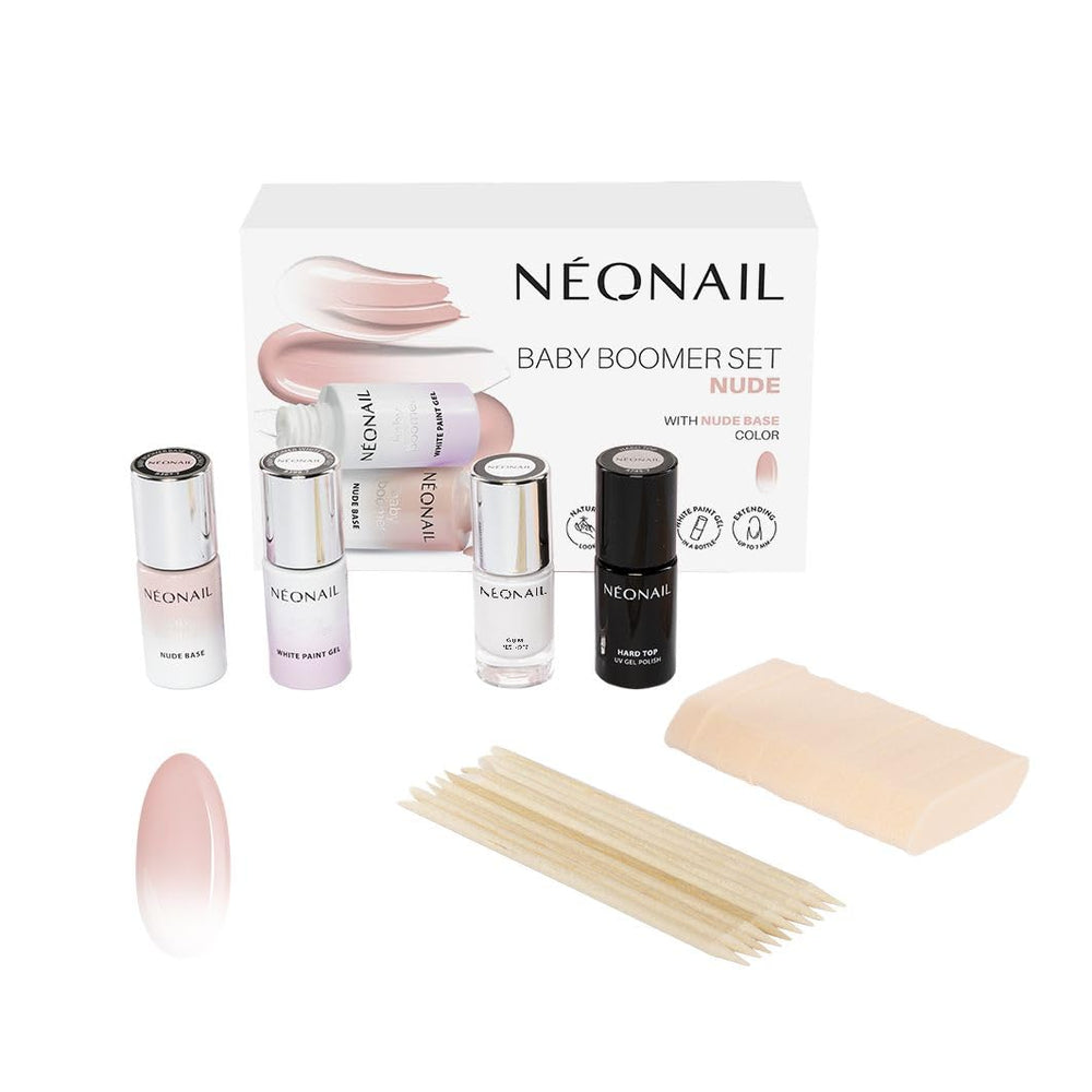 NEONAIL BABY BOOMER NUDE Set - Vernis à ongles UV - Sets - Set d'ongles - Couleurs - Base - Set d'ongles - Ongles - Set - Vernis à ongles UV - Baby Boomer - Manucure - Nude - Vernis à ongles dur - UV LED