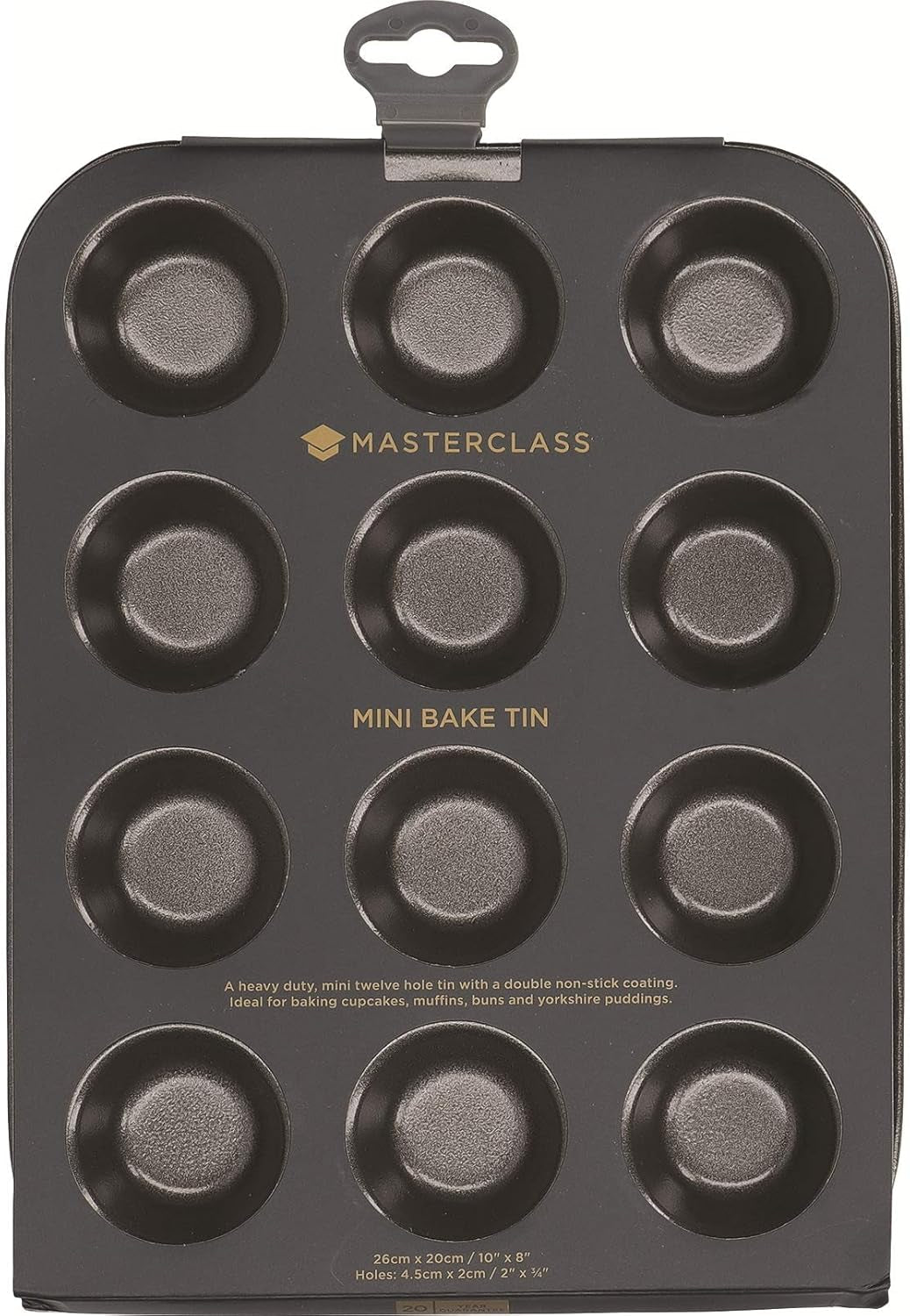 Masterclass Törtchenform Master Class Für 12 Stück 25X20Cm, Karbonstahl, Grau, 28 X 18 X 18 Cm Matrite si tavi pentru copt Naty Shop