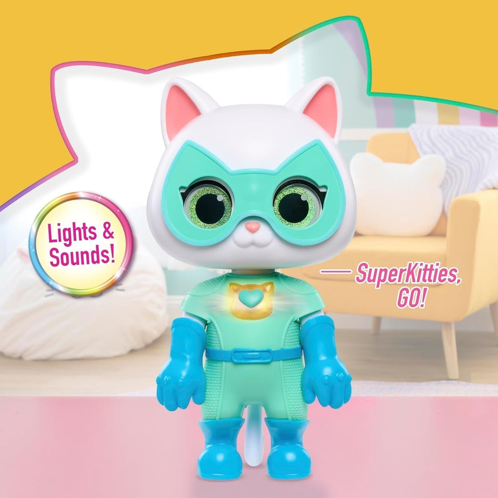 Just Play Disney Junior Superkitties, Gros Chat Fort Transformable Bitsy 20 Cm, 9 Pièces, Jouet pour Enfants à Partir de 3 Ans Figurines Naty Shop