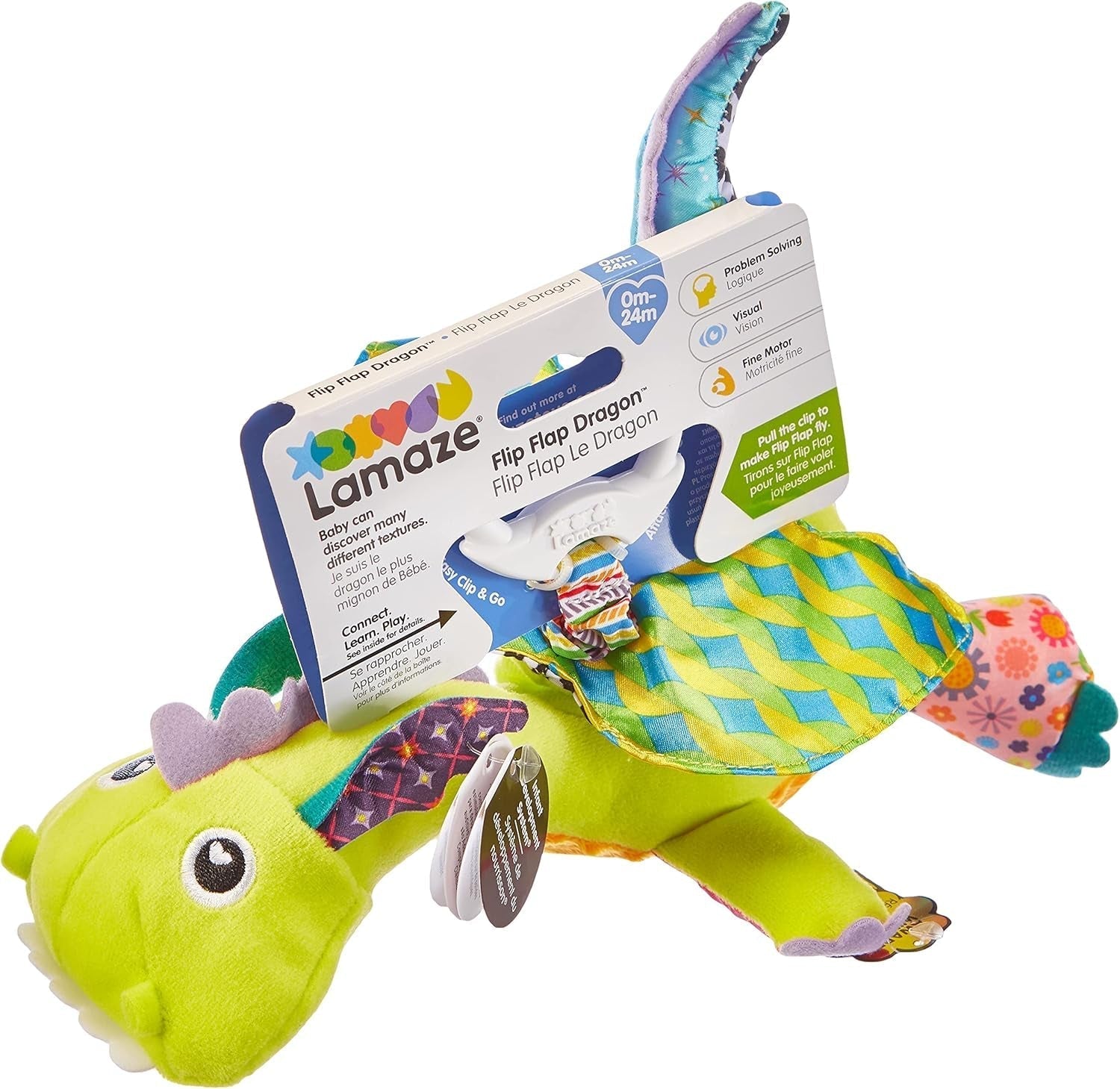 Lamaze Jouet pour enfants Captain Squid, Poulpe Pirate Clip & Go, Jouet de haute qualité pour les tout-petits et Diego Kids Toy, Flying Dragon Clip & Go, Jouet de haute qualité pour les tout-petits Bebe Naty Shop Toys