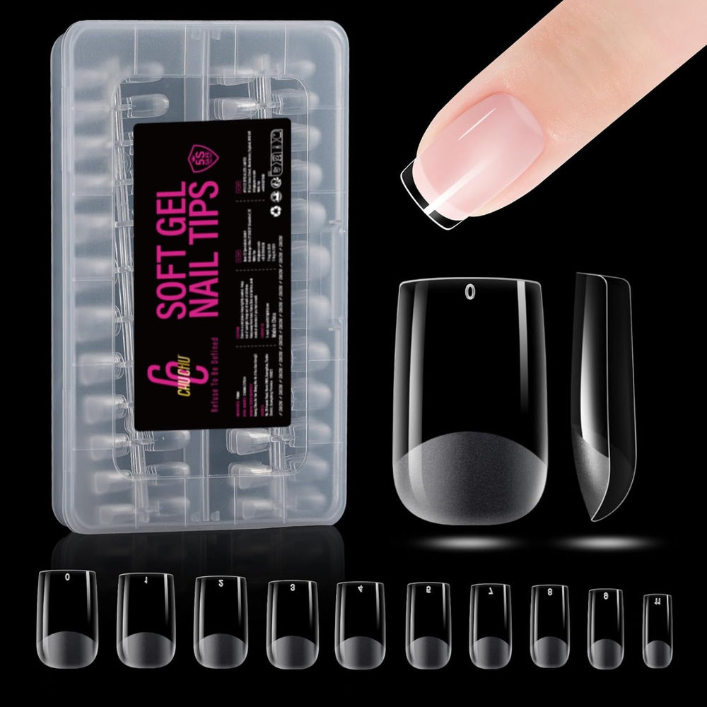 Types d'ongles en Gel moyen Ballerine, 504 pièces: pointes d'ongles en Gel PMMA, Extensions d'ongles, ongles artificiels, 12 tailles