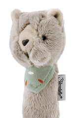 Sterntaler bébé chat couineur Lilly - Jouet pour bébé en polaire douce - Jouet à saisir pour bébés - Premières tentatives pour attraper et jouer, gris Bebe Toys Naty Shop