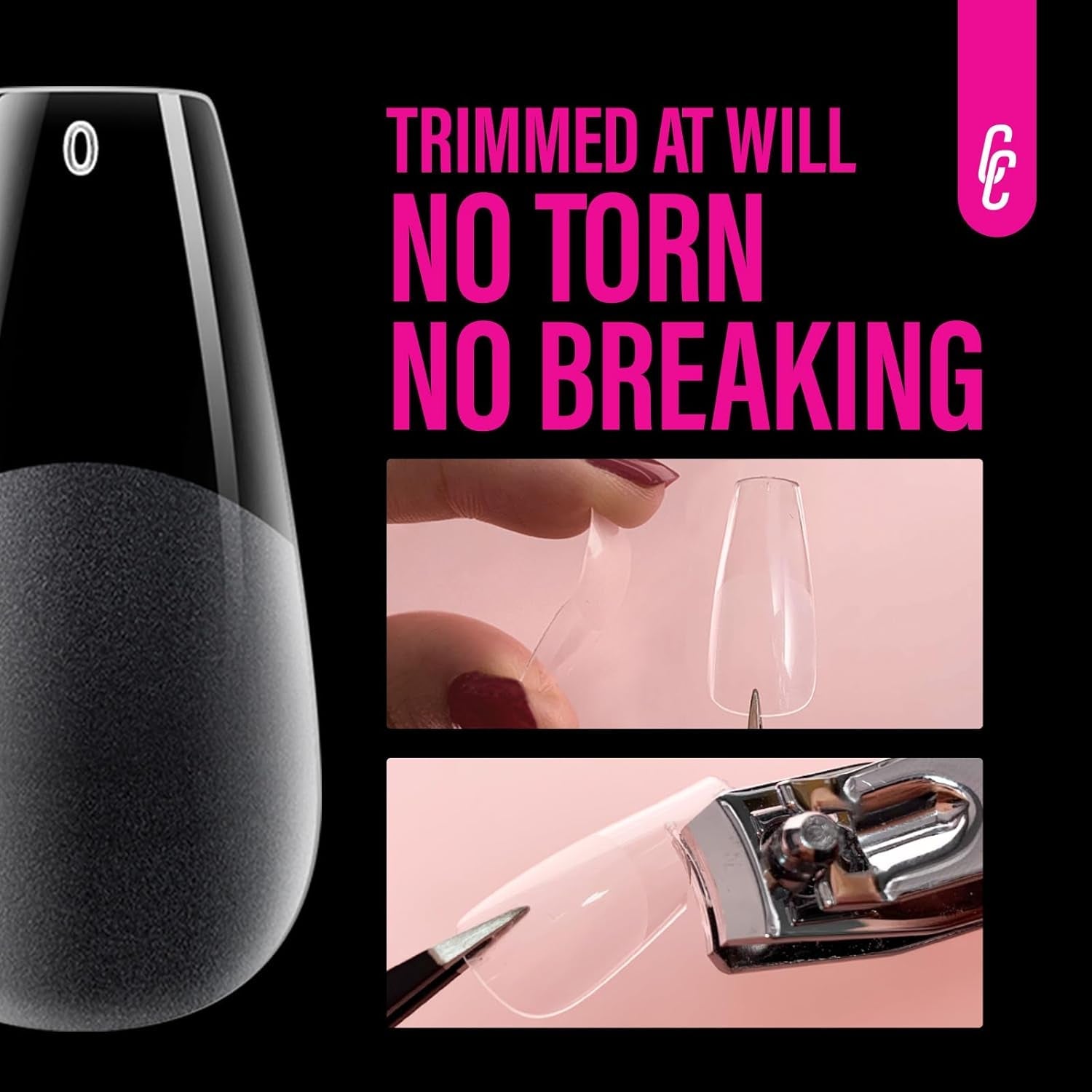 Types d'ongles en Gel moyen Ballerine, 504 pièces: pointes d'ongles en Gel PMMA, Extensions d'ongles, ongles artificiels, 12 tailles